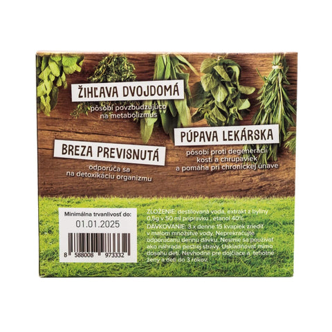 Bylinné tinktúry - pre športovcov